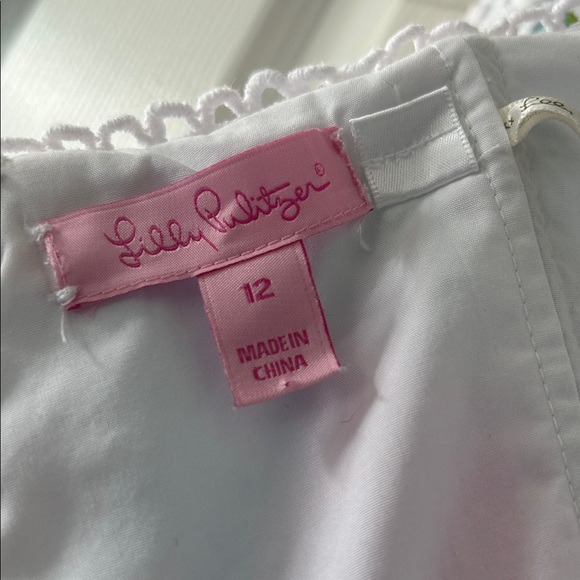 Lilly Pulitzer Brynn strapless lace dress Raz Berry Lobsters in Love size 12 - Picture 8 of 10